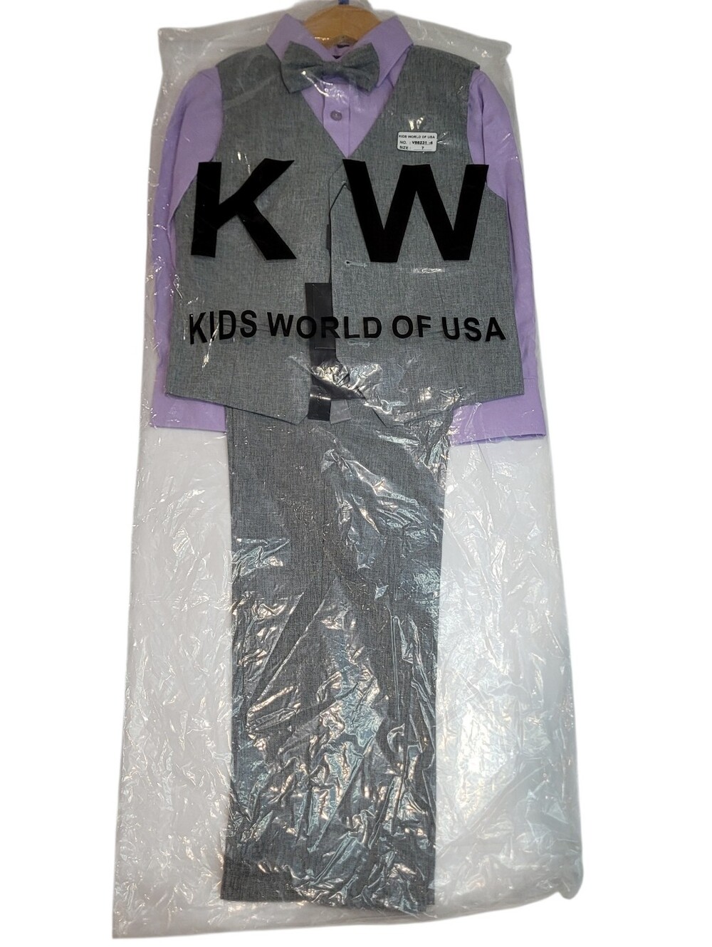Boys 4-Piece Vest Suit Set